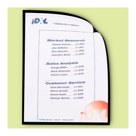 C-Line Products C-Line Magnetic Cubicle Keepers Display Holders, 8 1/2 x 11, Clear, 25/Pack 37991